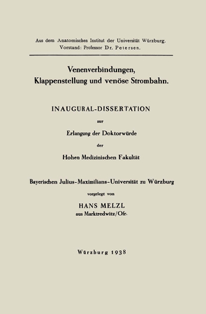 Inaugural-Dissertation von Melzl,  Hans