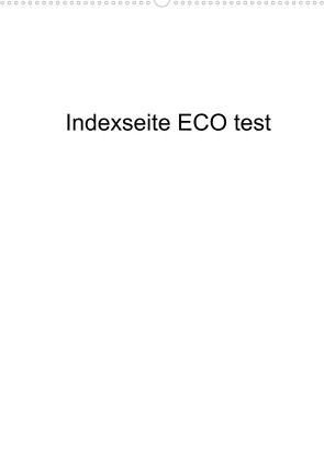 indexseite ECO test (Wandkalender 2023 DIN A2 hoch) von ECO test,  indexseite