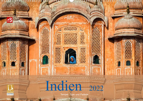 Indien 2022 Tempel, Tiger und Paläste (Wandkalender 2022 DIN A2 quer) von Bergwitz,  Uwe