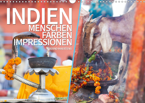 INDIEN Menschen Farben Impressionen (Wandkalender 2021 DIN A3 quer) von Maertens,  Bernd