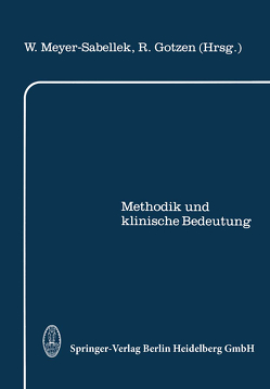 Indirekte 24-Stunden Blutdruckmessung von Gotzen,  R., Meyer-Sabellek,  W.