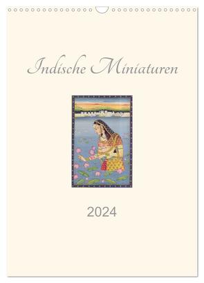 Indische Miniaturen (Wandkalender 2024 DIN A3 hoch), CALVENDO Monatskalender von Woehlke,  Juergen