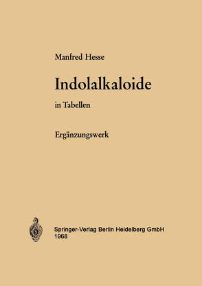 Indolalkaloide in Tabellen von Hesse,  M.