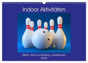 Indoor Aktivitäten. Billard, Darts und Bowling. Impressionen (Wandkalender 2024 DIN A3 quer), CALVENDO Monatskalender von Hurley,  Rose