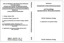 Industrielle Unternehmensanalyse von Hofmann,  Rolf