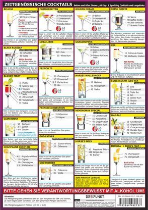 Info-Tafel-Set Zeitgenössische Cocktails von Schulze,  Michael