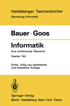 Informatik von Bauer,  F. L., Goos,  G.