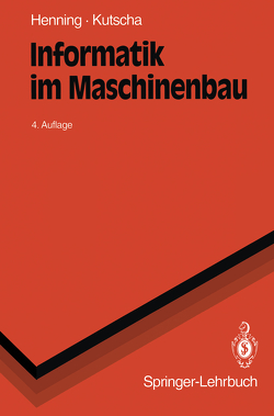 Informatik im Maschinenbau von Kutscha,  Sebastian