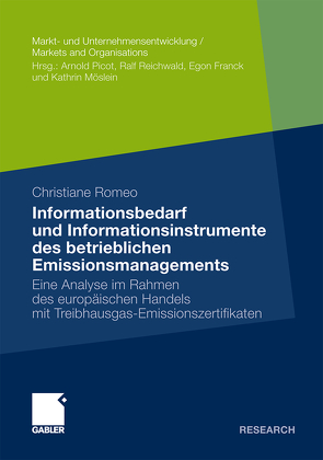 Informationsbedarf und Informationsinstrumente des betrieblichen Emissionsmanagements von Romeo,  Christiane