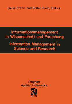 Informationsmanagement in Wissenschaft und Forschung von Cronin,  Blaise