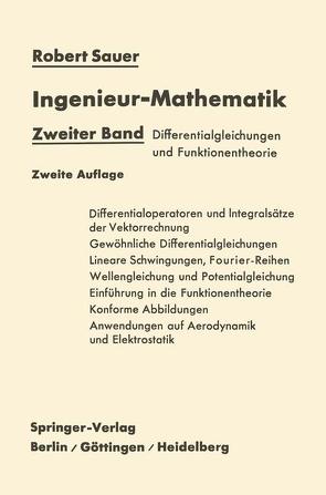 Ingenieur-Mathematik von Sauer,  Robert