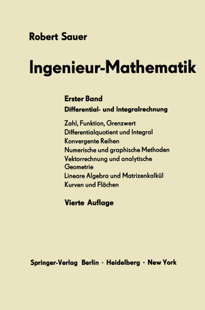 Ingenieur-Mathematik von Sauer,  Robert