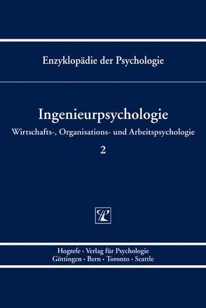 Ingenieurpsychologie von Konradt,  Udo, Zimolong,  Bernhard