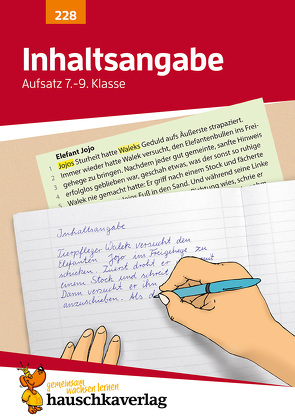 Inhaltsangabe. Aufsatz 7.-9. Klasse, A5-Heft von Knapp,  Martina, Thiele,  Rainer, Widmann,  Gerhard