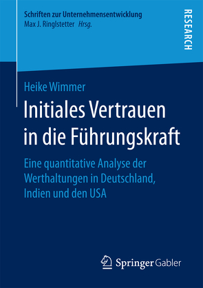 Initiales Vertrauen in die Führungskraft von Wimmer,  Heike