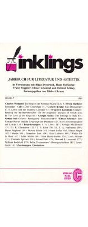 Inklings-Jahrbuch für Literatur und Ästhetik von Dyserinck,  Hugo, Kranz,  Gisbert, Pöggeler,  Franz, Schrey,  Helmut, Wolandt,  Gerd