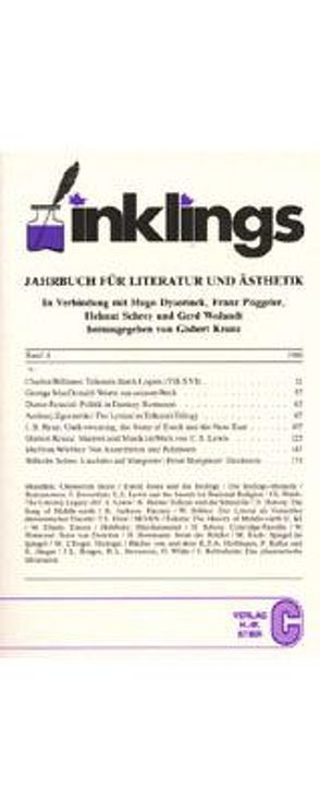 Inklings-Jahrbuch für Literatur und Ästhetik von Dyserinck,  Hugo, Kranz,  Gisbert, Pöggeler,  Franz, Schrey,  Helmut, Wolandt,  Gerd