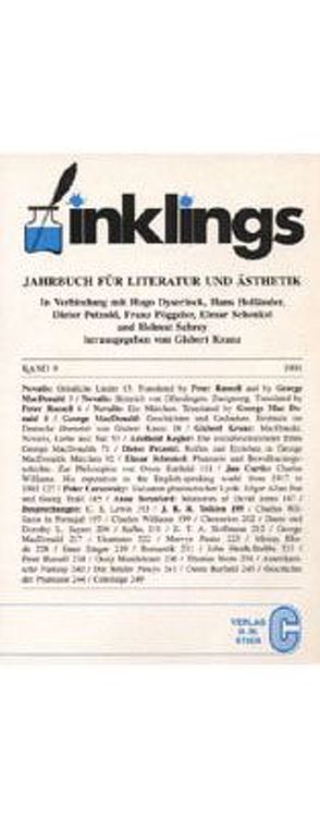 Inklings-Jahrbuch für Literatur und Ästhetik von Dyserinck,  Hugo, Kranz,  Gisbert, Pöggeler,  Franz, Schrey,  Helmut, Wolandt,  Gerd