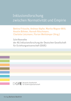 Inklusionsforschung zwischen Normativität und Empirie von Baßler,  Bianca, Bittlingmayer,  Uwe, Böhmer,  Anselm, Budde,  Juergen, Dederich,  Markus, Drope,  Tilmann, Emmerich,  Marcus, Filk,  Christian, Fritzsche,  Bettina, Gerdes,  Jürgen, Goldmann,  Daniel, Gomolla,  Mechtild, Gottuck,  Susanne, Hackbarth,  Anja, Heinemann,  Lars, Hopman,  Benedikt, Kaack,  Martina, Köpfer,  Andreas, Leipold,  Kathrin, Lietzmann,  Charlotte, Merl,  Thorsten, Meseth,  Wolfgang, Nienhaus,  Sylvia, Nitschmann,  Hannah, Proyer,  Michelle, Rabenstein,  Kerstin, Redecker,  Anke, Reiss-Semmler,  Bettina, Schreiter,  Franziska, Stoltenhoff,  Ann-Kathrin, Vierneisel,  Carolin, Wagner-Willi,  Monika, Weitkämper,  Florian