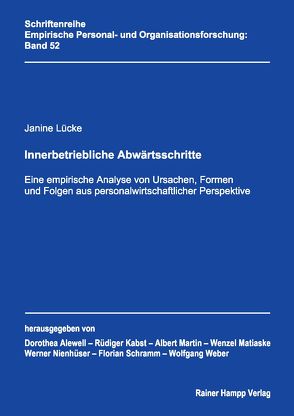 Innerbetriebliche Abwärtsschritte von Lücke,  Janine