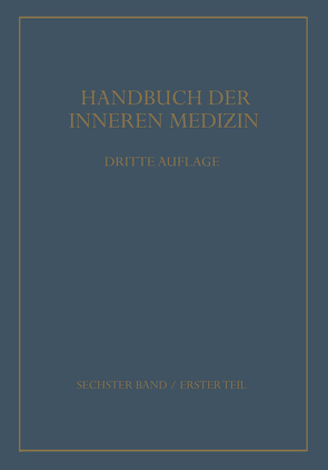 Innere Sekretion Fettsucht und Magersucht Knochen · Gelenke · Muskeln Erkrankungen aus physikalischen Ursachen von Assmann,  H., Benzinger,  Th., Bergmann,  G.v., Glatzel,  E., Hässler,  NA, Lucke,  H., Marx,  H., Salle,  V., Staehlin,  R.