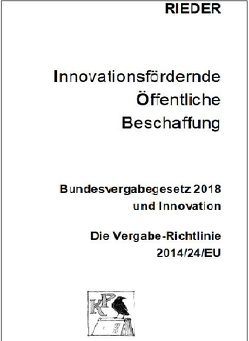 Innovationsfördernde öffentliche Beschaffung von Dipl.-Ing. RIEDER,  Julian