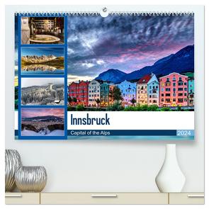 Innsbruck – Capital of the Alps (hochwertiger Premium Wandkalender 2024 DIN A2 quer), Kunstdruck in Hochglanz von Jovanovic,  Danijel