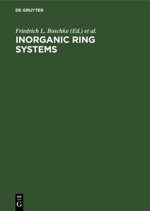 Inorganic Ring Systems von Chivers,  T.