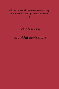 Input-Output-Analyse von Schumann,  J.