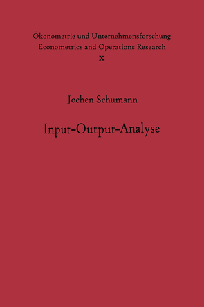 Input-Output-Analyse von Schumann,  J.