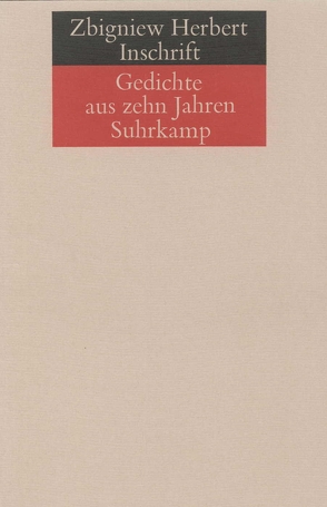 Inschrift von Dedecius,  Karl, Herbert,  Zbigniew