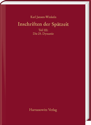 Inschriften der Spätzeit von Jansen-Winkeln,  Karl