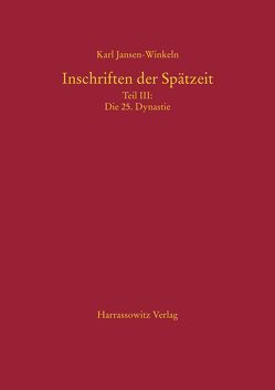 Inschriften der Spätzeit von Jansen-Winkeln,  Karl