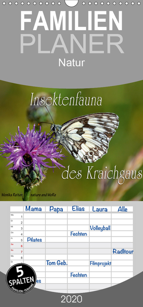 Insektenfauna des Kraichgaus – Familienplaner hoch (Wandkalender 2020 , 21 cm x 45 cm, hoch) von Reiter,  Monika