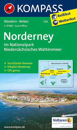 KOMPASS Wanderkarte Insel Norderney von KOMPASS-Karten GmbH