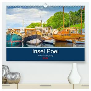 Insel Poel Kirchdorf und Umgebung (hochwertiger Premium Wandkalender 2024 DIN A2 quer), Kunstdruck in Hochglanz von nennhaus,  inga