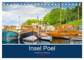 Insel Poel Kirchdorf und Umgebung (Tischkalender 2024 DIN A5 quer), CALVENDO Monatskalender von nennhaus,  inga
