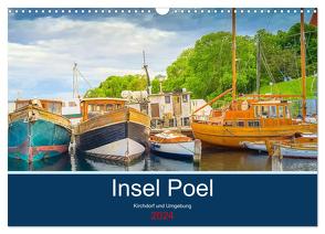 Insel Poel Kirchdorf und Umgebung (Wandkalender 2024 DIN A3 quer), CALVENDO Monatskalender von nennhaus,  inga