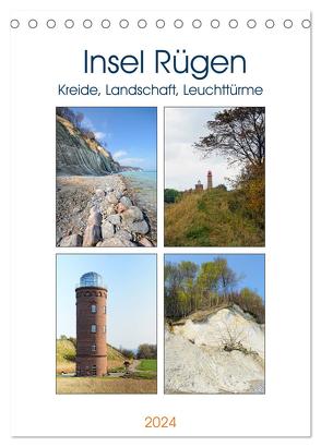 Insel Rügen – Kreide, Landschaft, Leuchttürme (Tischkalender 2024 DIN A5 hoch), CALVENDO Monatskalender von Frost,  Anja