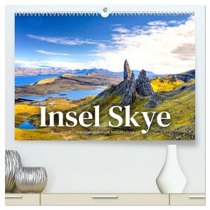 Insel Skye – Atemberaubende Naturkulisse (hochwertiger Premium Wandkalender 2024 DIN A2 quer), Kunstdruck in Hochglanz von Monkey,  Happy