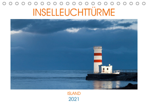 Inselleuchttürme Island (Tischkalender 2021 DIN A5 quer) von Bernhard,  Anne-Barbara