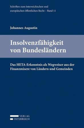 Insolvenzfähigkeit von Bundesländern von Augustin,  Johannes