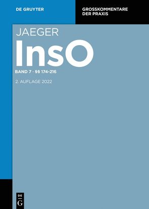 Insolvenzordnung / §§ 174-216 von Meller-Hannich,  Caroline, Preuß,  Nicola, Windel,  Peter A.