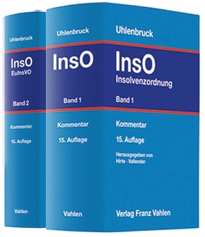 Insolvenzordnung Gesamtwerk von Hirte,  Heribert, Kuhn,  Georg, Mentzel,  Franz, Uhlenbruck,  Wilhelm, Vallender,  Heinz