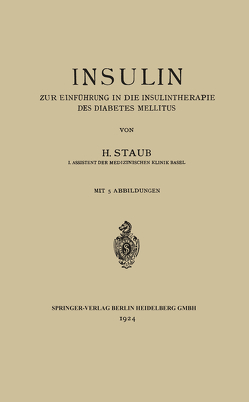 Insulin von Staub,  H.