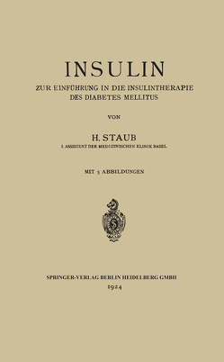 Insulin von Staub,  H.