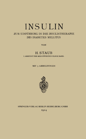 Insulin von Staub,  H.