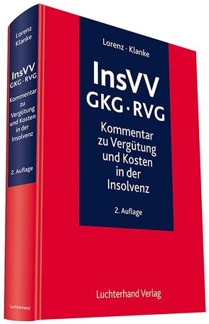 InsVV – GKG – RVG von Klanke,  Dieter, Lorenz,  Karl H