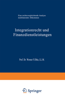 Integrationrecht und Finanzdienstleistungen von Moran,  Eduardo