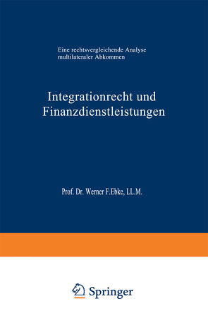 Integrationrecht und Finanzdienstleistungen von Moran,  Eduardo